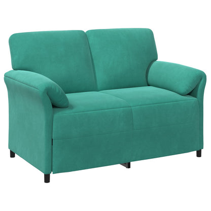 Divano a 2 Posti Turchese 138 x 83 x 95 cm Velluto | homemem39