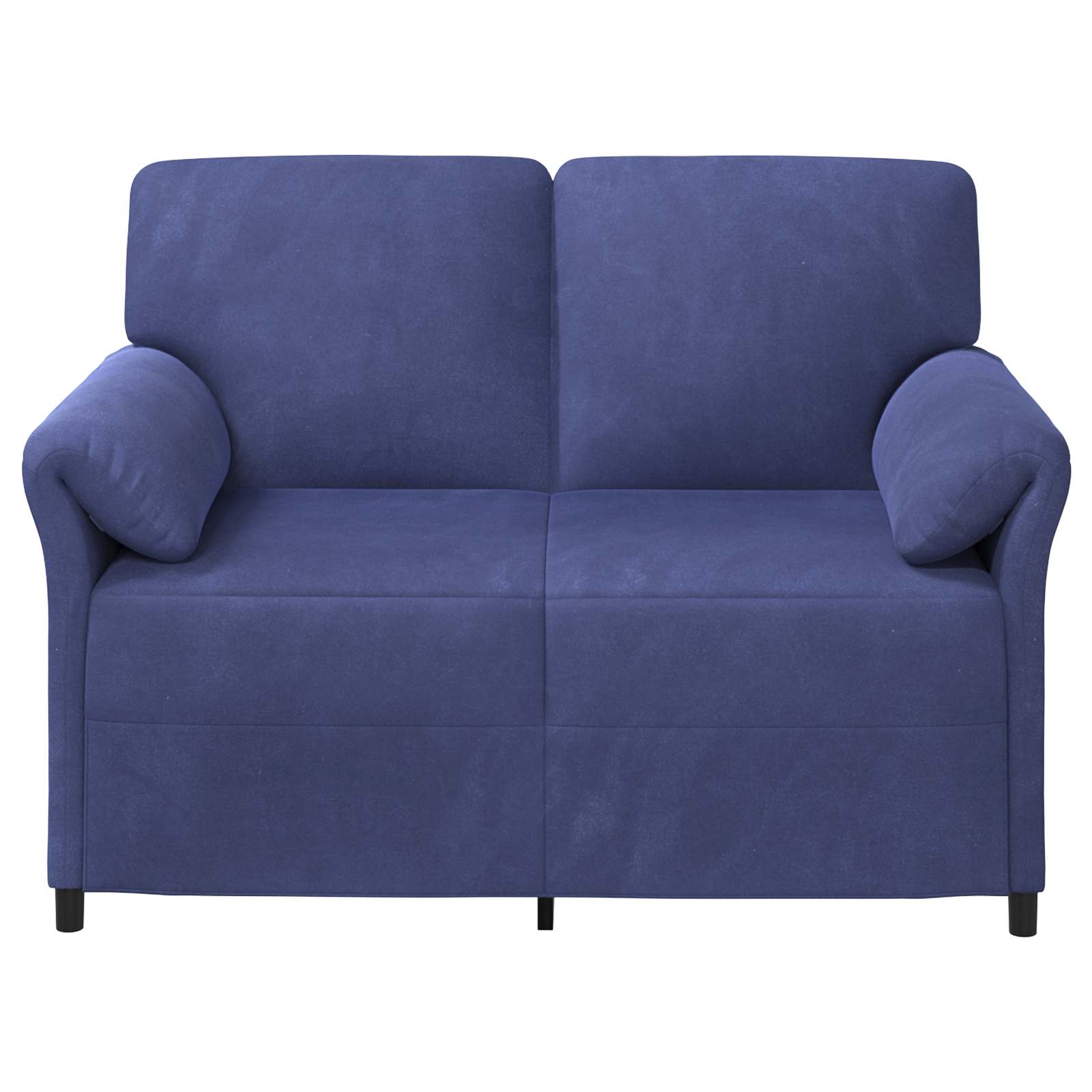 Divano a 2 Posti Blu Polizia 138 x 83 x 95 cm Velluto | homemem39