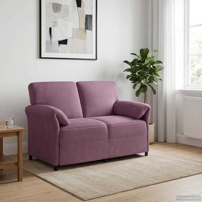 Divano a 2 Posti Viola 138 x 83 x 95 cm Velluto