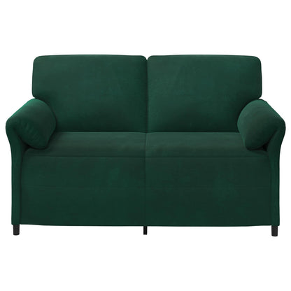 Divano a 2 Posti Verde Scuro 158 x 83 x 95 cm Velluto | homemem39