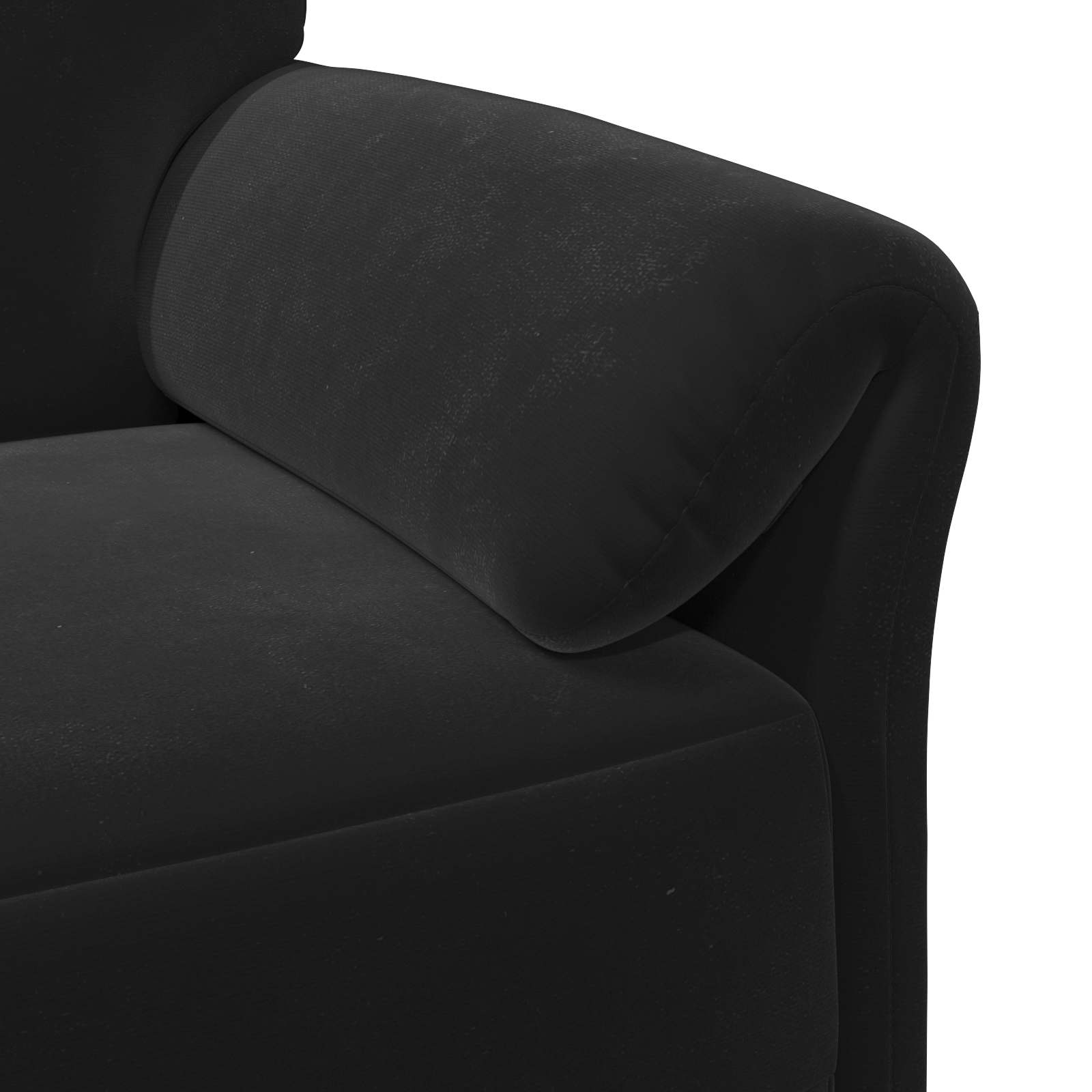 Divano a 2 Posti Nero 158 x 83 x 95 cm Velluto | homemem39