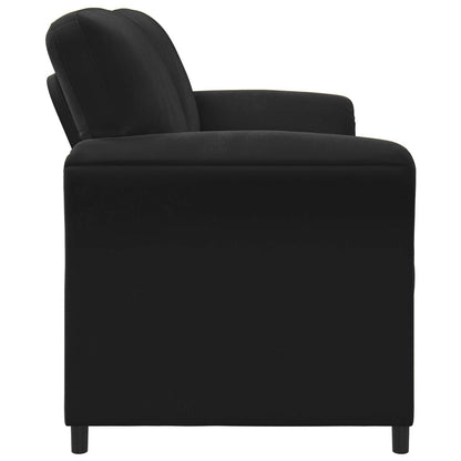 Divano a 2 Posti Nero 158 x 83 x 95 cm Velluto | homemem39