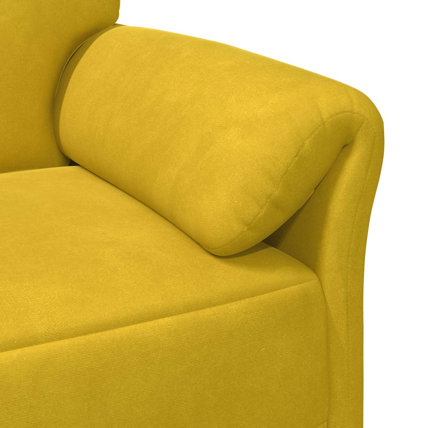 Divano a 2 Posti Giallo 158 x 83 x 95 cm Velluto | homemem39