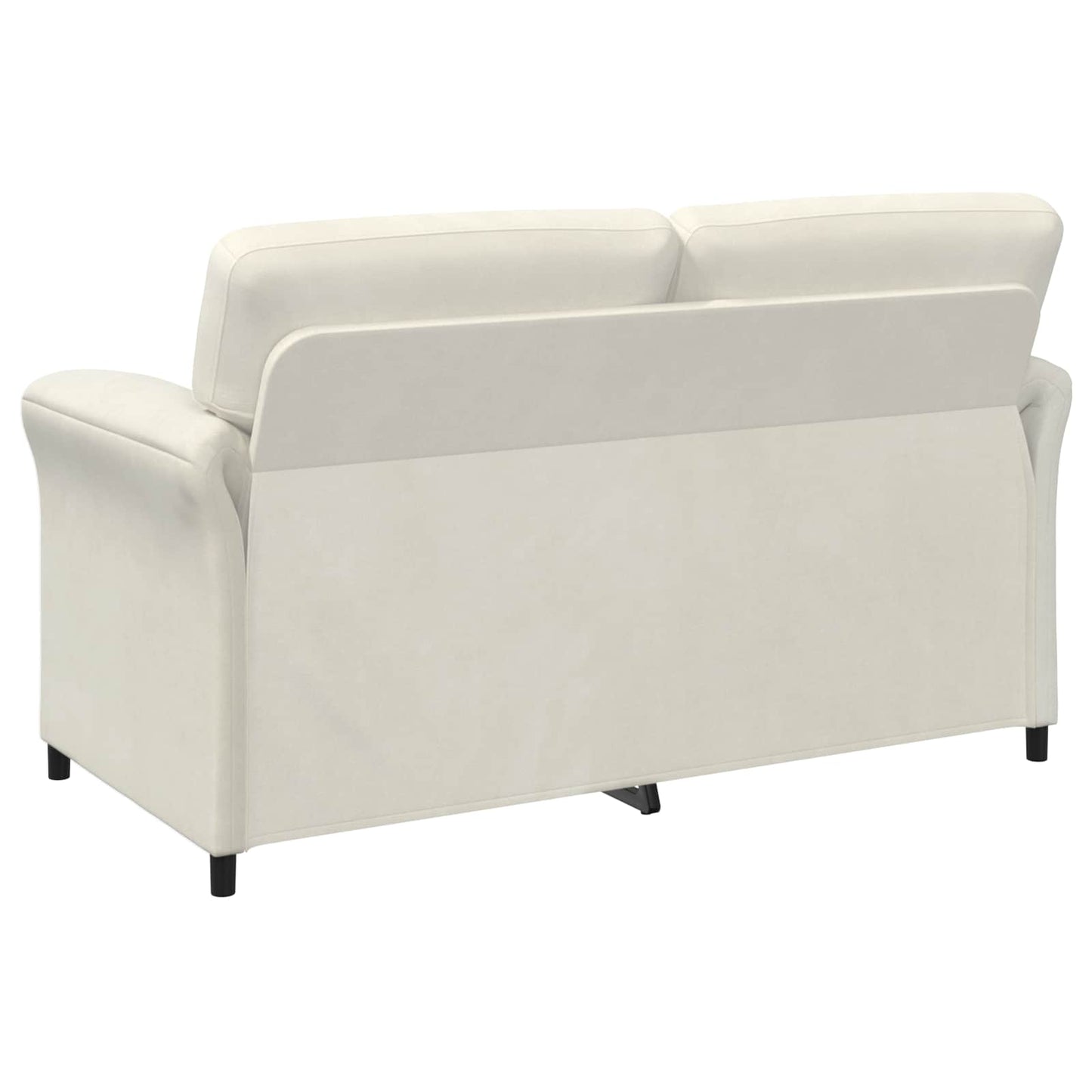 Divano a 2 Posti Crema 158 x 83 x 95 cm Velluto | homemem39