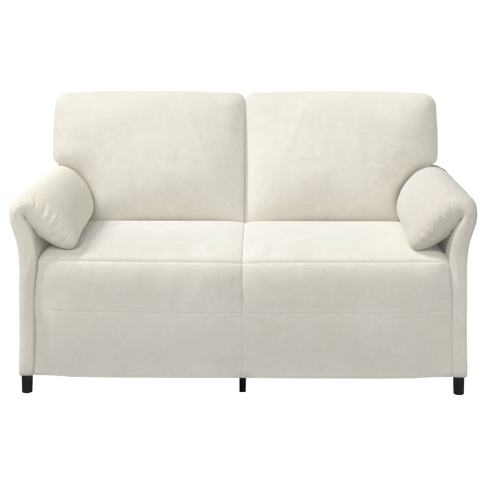 Divano a 2 Posti Crema 158 x 83 x 95 cm Velluto | homemem39