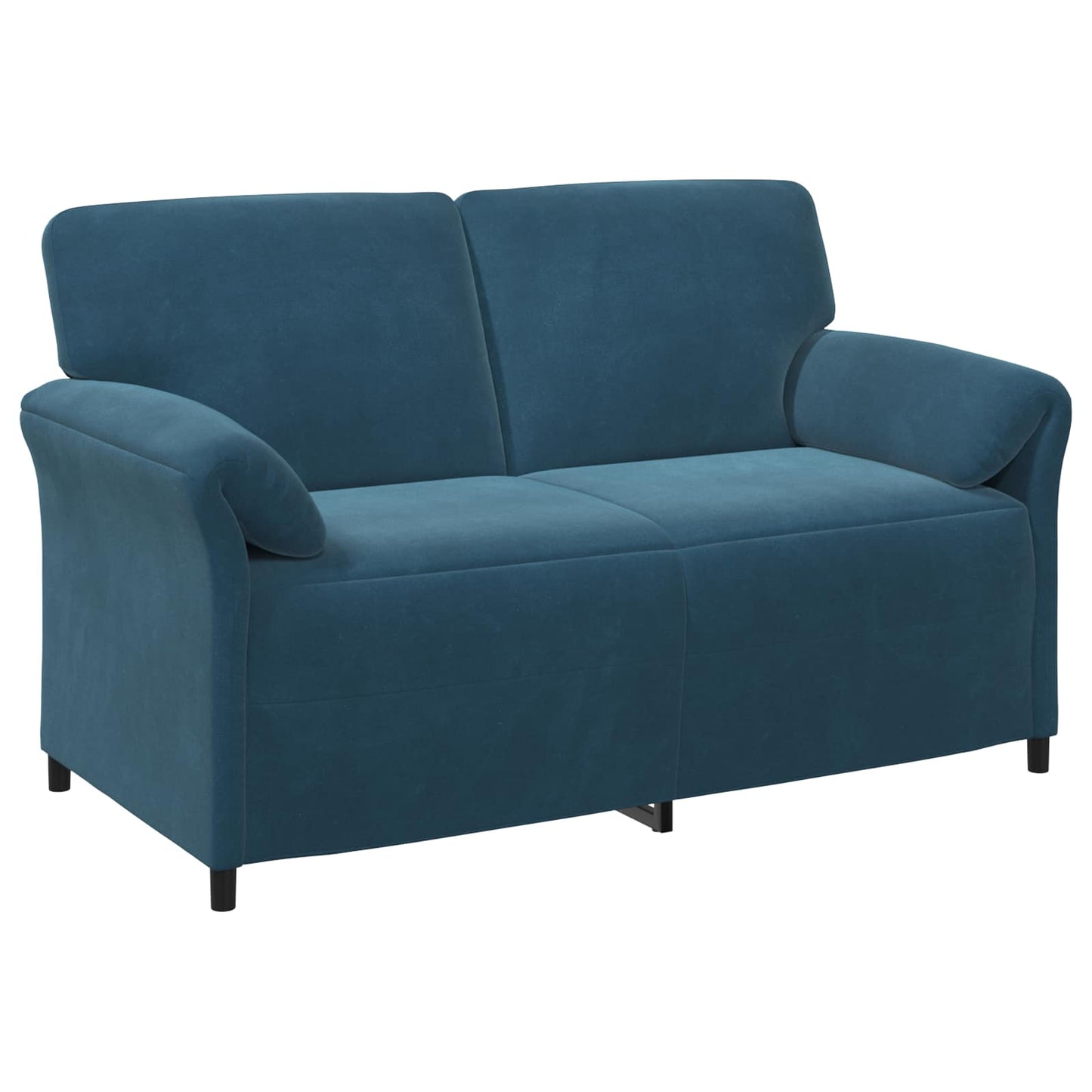 Divano a 2 Posti Blu 158 x 83 x 95 cm Velluto