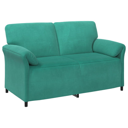 Divano a 2 Posti Turchese 158 x 83 x 95 cm Velluto | homemem39
