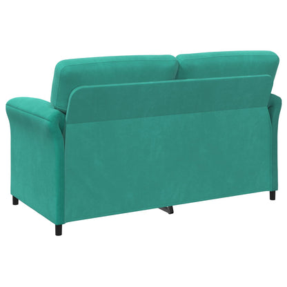 Divano a 2 Posti Turchese 158 x 83 x 95 cm Velluto | homemem39