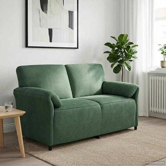 Divano a 2 Posti Verde Mare 158 x 83 x 95 cm Velluto