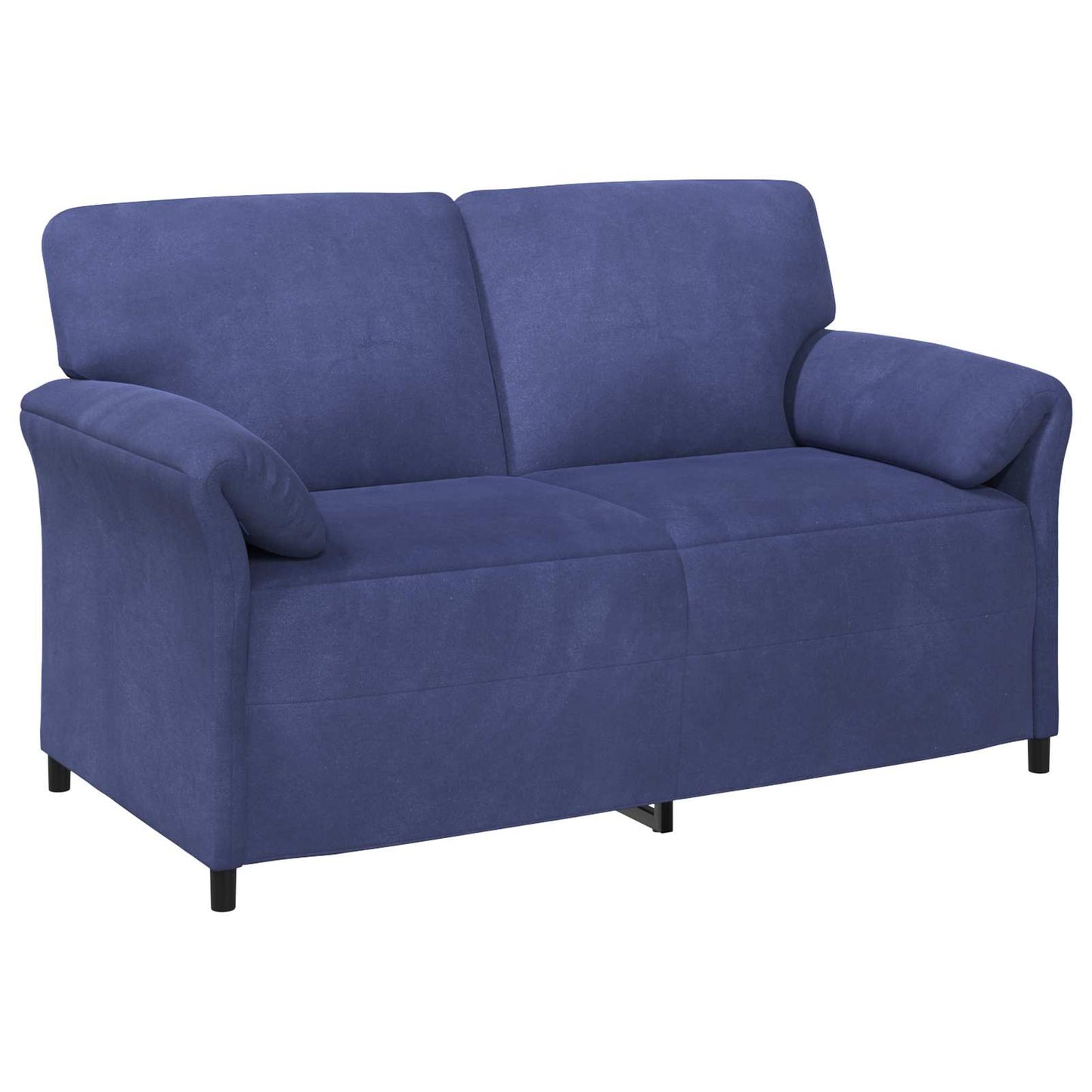 Divano a 2 Posti Blu Polizia 158 x 83 x 95 cm Velluto | homemem39