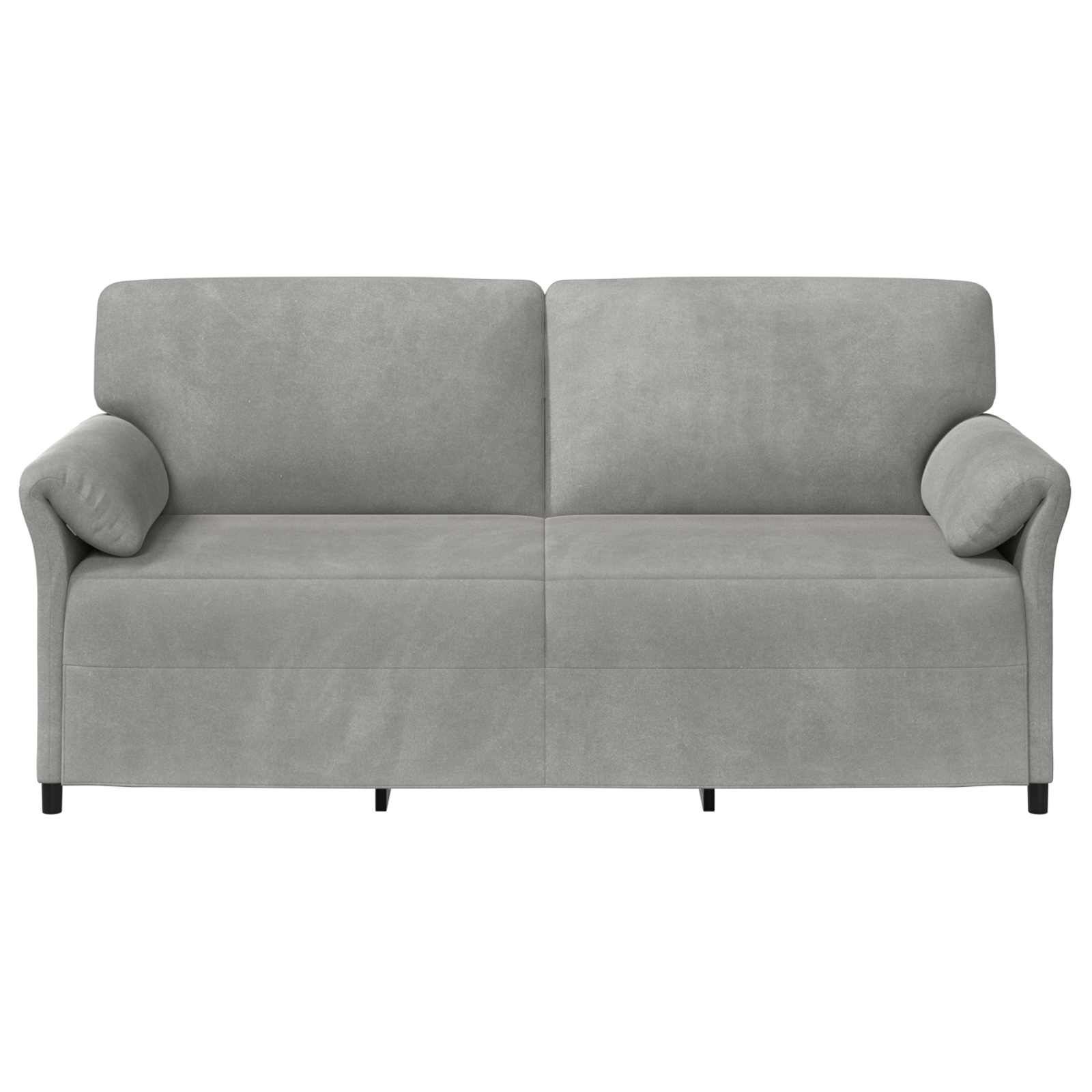 Divano 3-Persone Grigio Chiaro 198 x 83 x 95 cm Velluto | homemem39