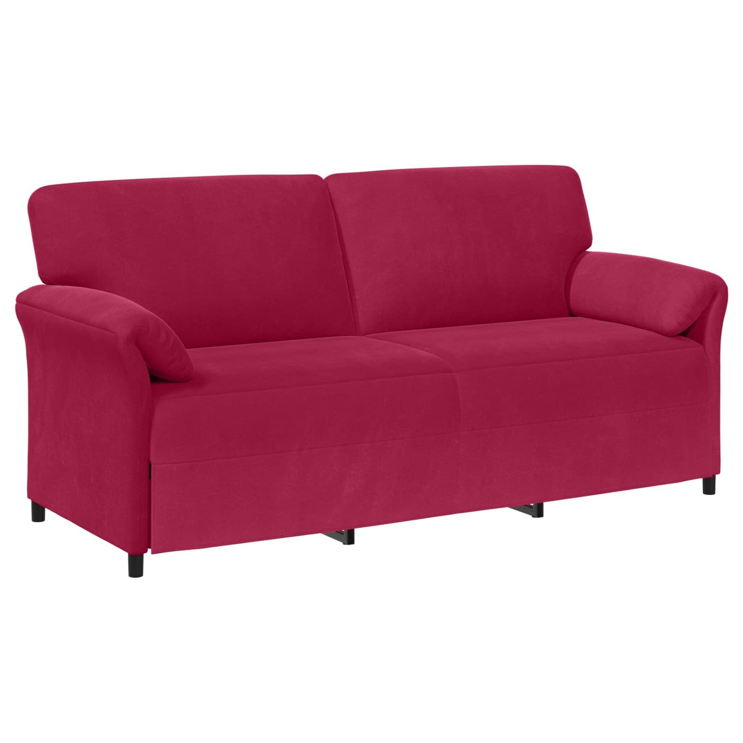 Divano 3-Persone Rosso Vino 198 x 83 x 95 cm Velluto | homemem39