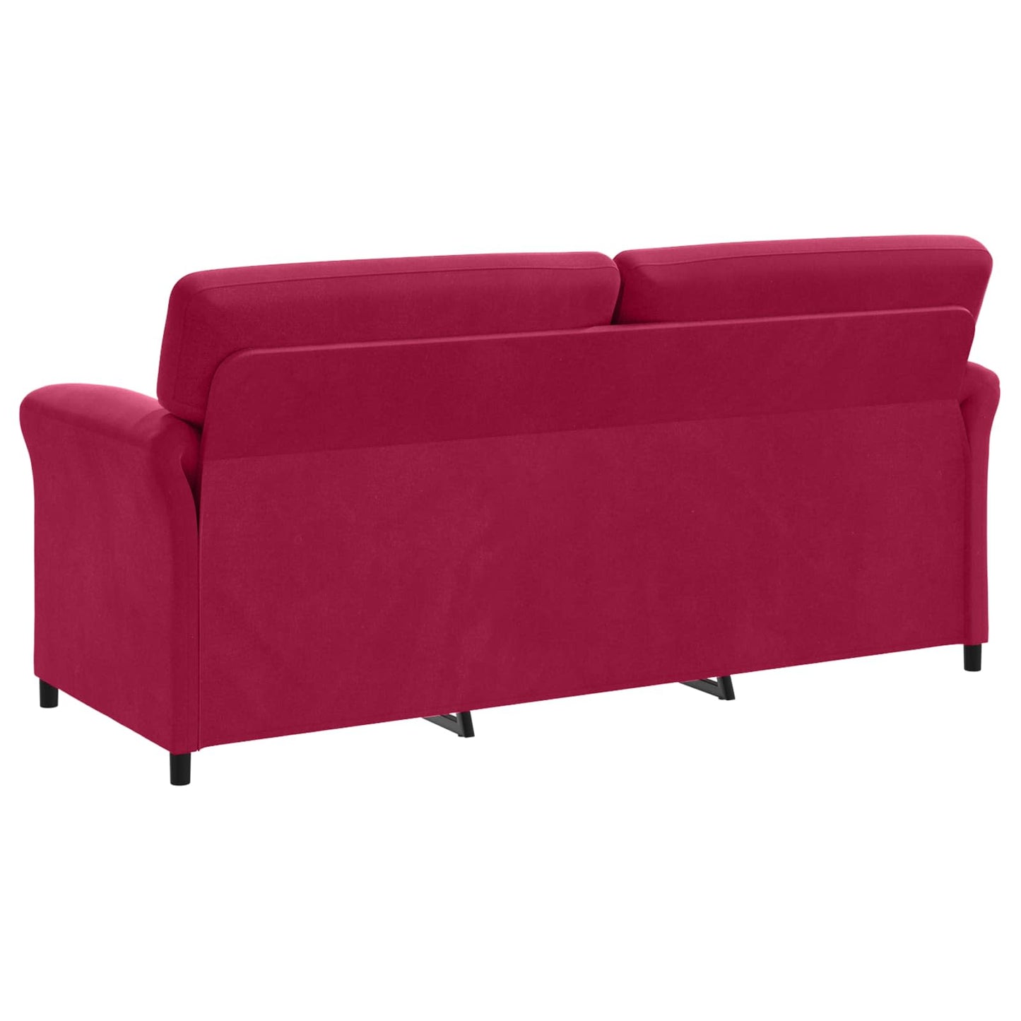Divano 3-Persone Rosso Vino 198 x 83 x 95 cm Velluto | homemem39