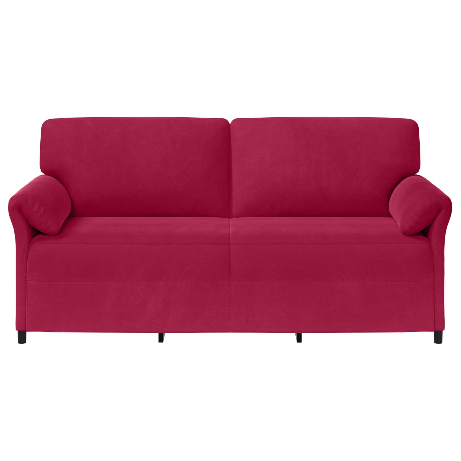 Divano 3-Persone Rosso Vino 198 x 83 x 95 cm Velluto | homemem39