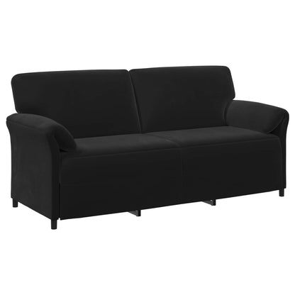 Divano 3-Persone Nero 198 x 83 x 95 cm Velluto | homemem39