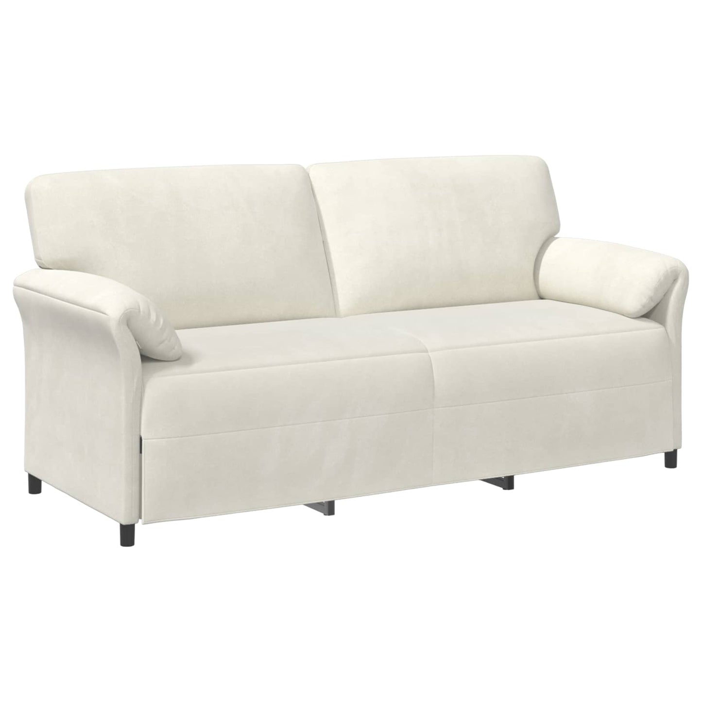 Divano 3-Persone Crema 198 x 83 x 95 cm Velluto | homemem39