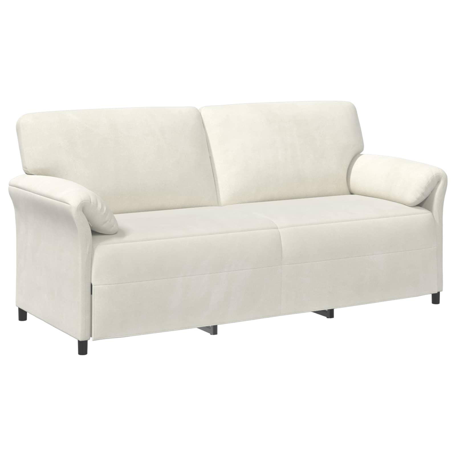 Divano 3-Persone Crema 198 x 83 x 95 cm Velluto | homemem39