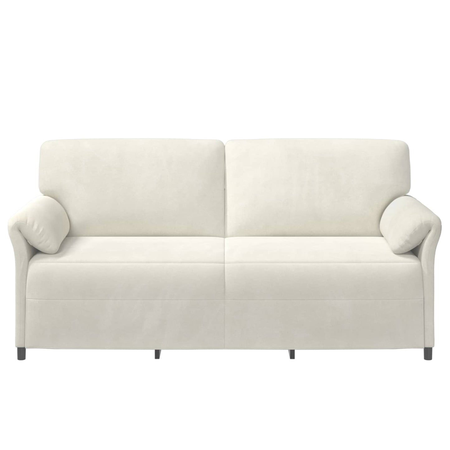 Divano 3-Persone Crema 198 x 83 x 95 cm Velluto | homemem39