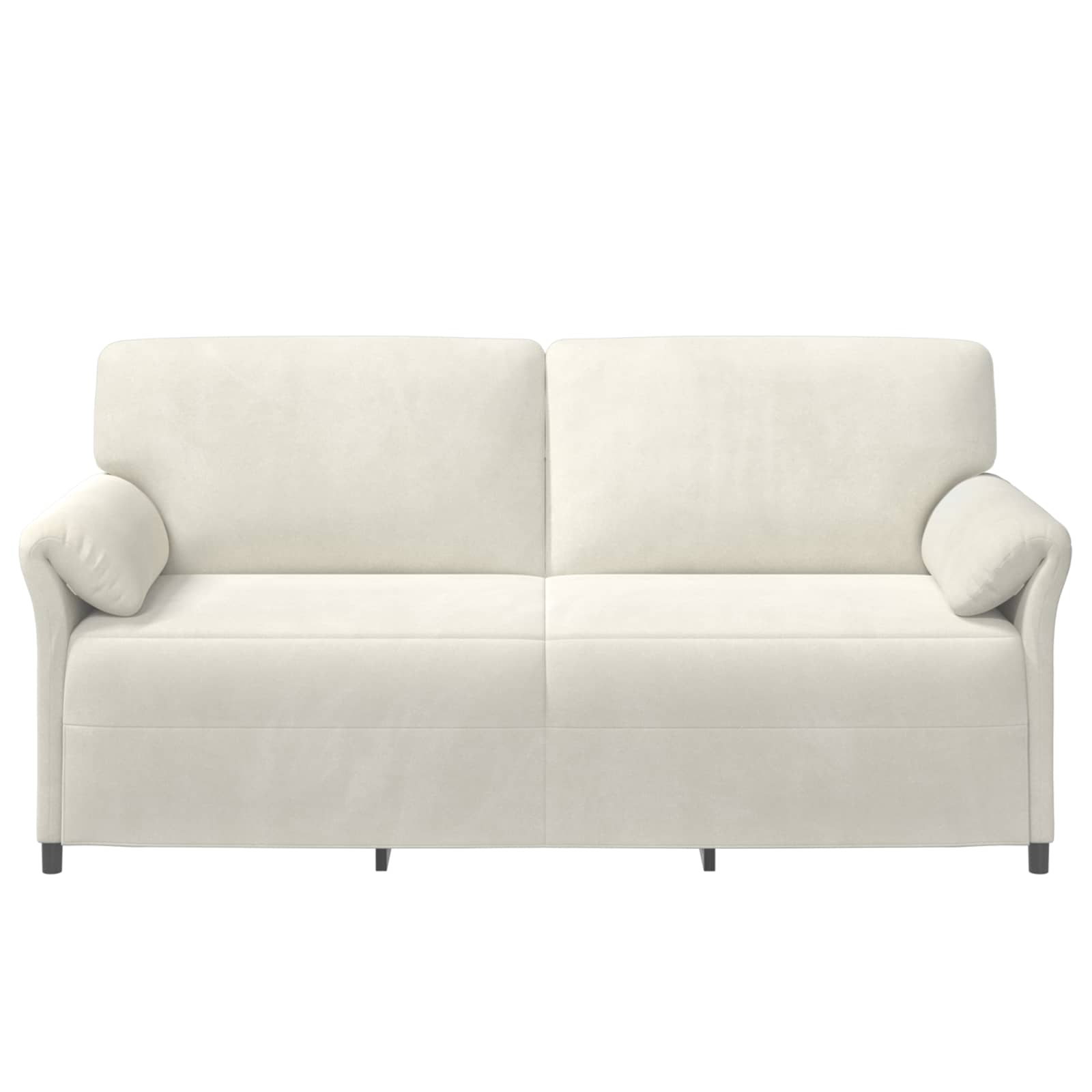 Divano 3-Persone Crema 198 x 83 x 95 cm Velluto | homemem39