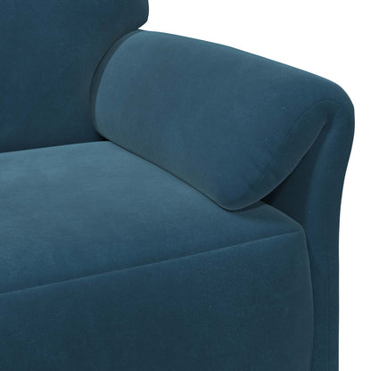 Divano 3-Persone Blu 198 x 83 x 95 cm Velluto | homemem39