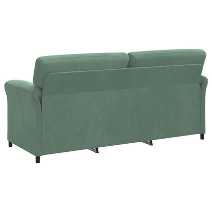 Divano 3-Persone Verde Mare 198 x 83 x 95 cm Velluto | homemem39