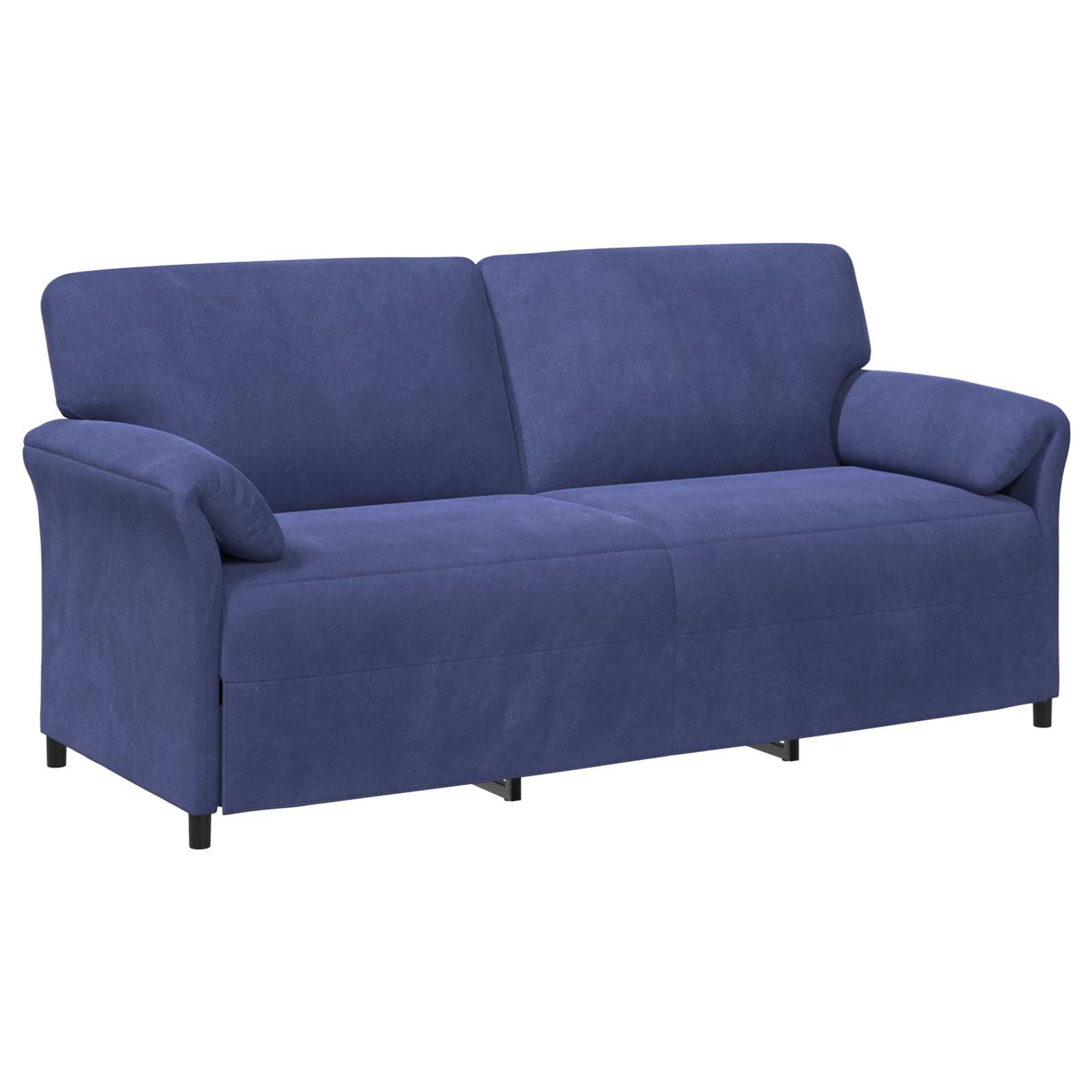 Divano 3-Persone Blu Polizia 198 x 83 x 95 cm Velluto | homemem39