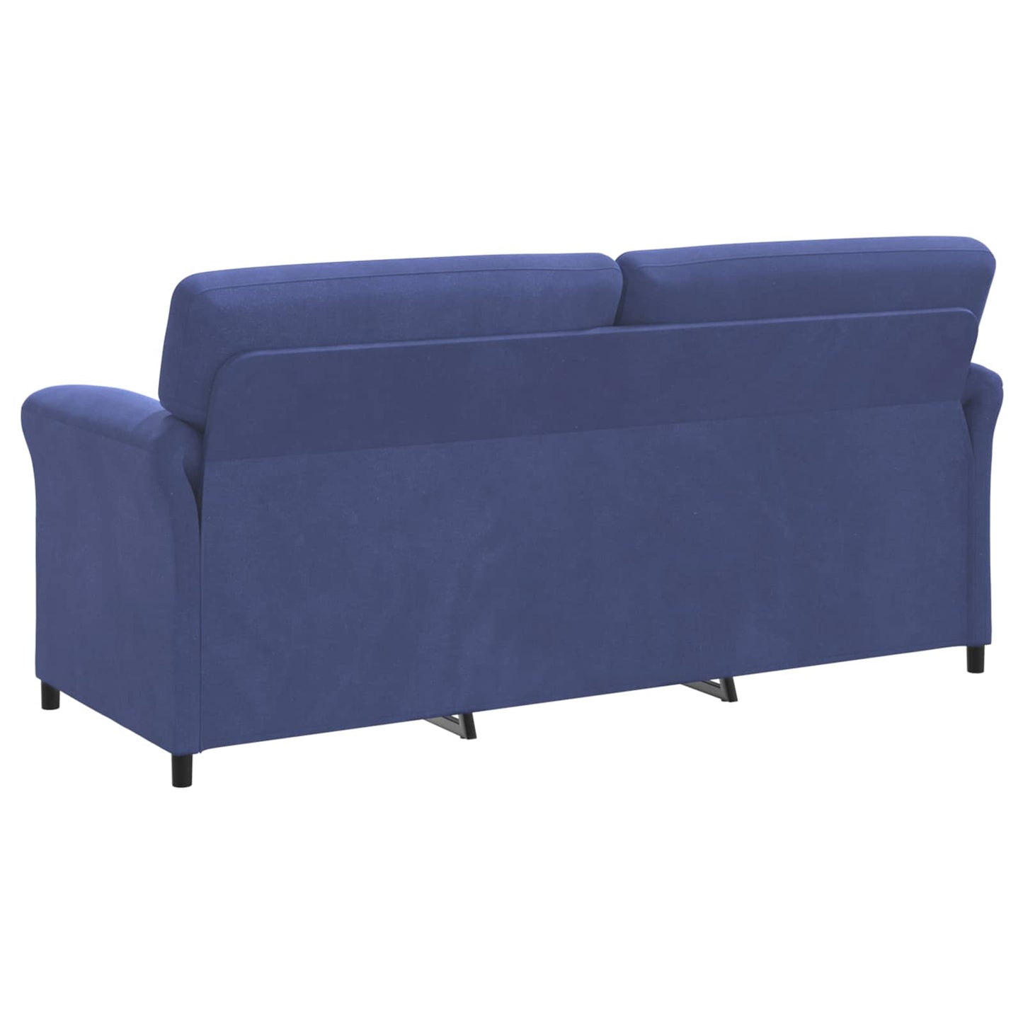Divano 3-Persone Blu Polizia 198 x 83 x 95 cm Velluto | homemem39