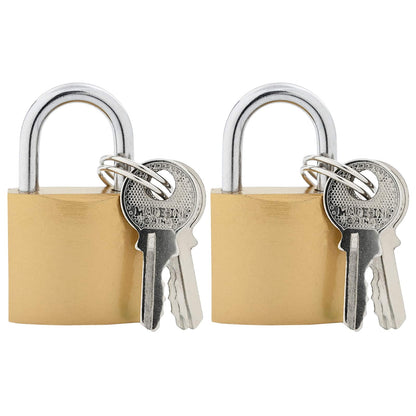 U Lock con Chiavi 2 pcs Ottone Ferro