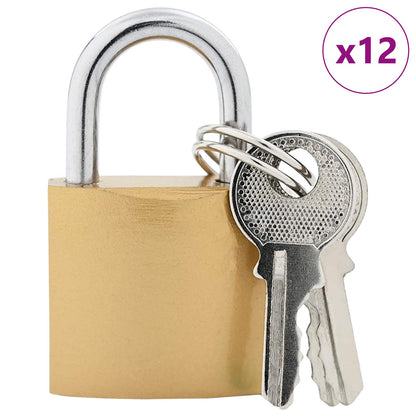 U Lock con Chiavi 12 pcs Ottone Ferro