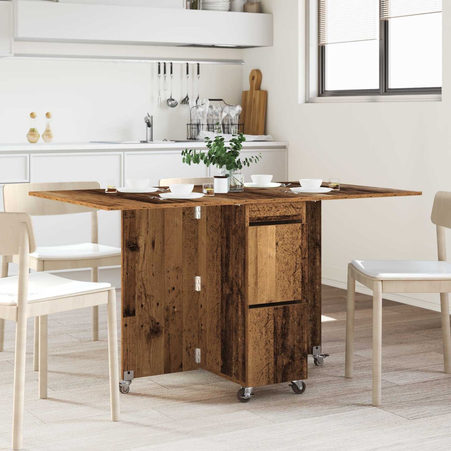 Tavolo da Pranzo 2 pcs 140 x 80 x 77 cm Legno ingegnerizzato | homemem39