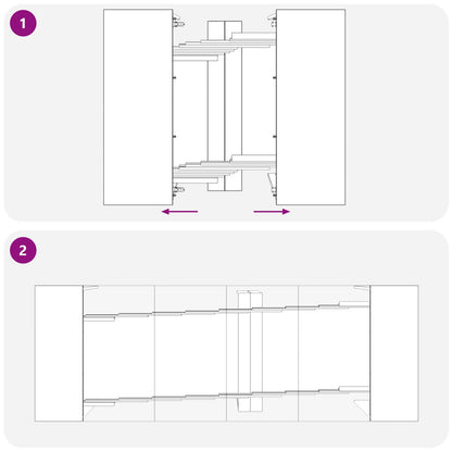 Tavolo da Pranzo 240 x 85 x 75 cm Legno ingegnerizzato | homemem39