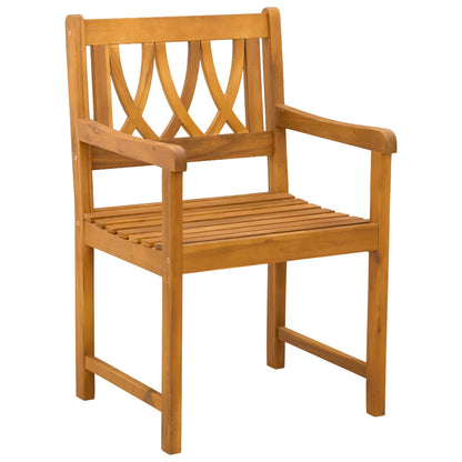 Sedie da giardino 4 pcs Naturale Legno di Acacia Massello | homemem39