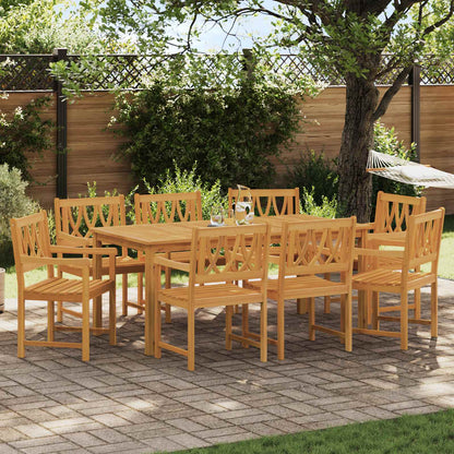 Sedie da giardino 8 pcs Naturale Legno di Acacia Massello | homemem39