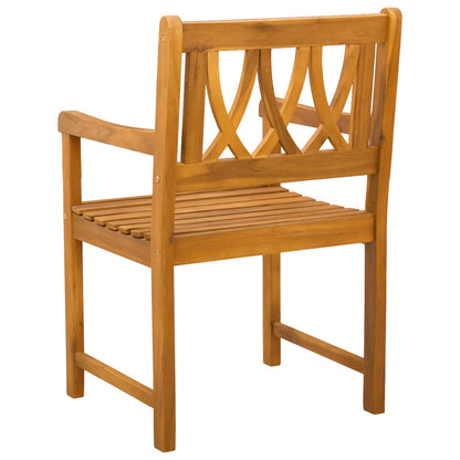 Sedie da giardino 8 pcs Naturale Legno di Acacia Massello | homemem39
