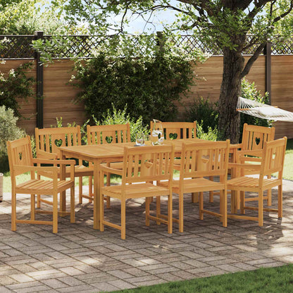 Sedie da giardino 8 pcs Naturale Legno di Acacia Massello | homemem39