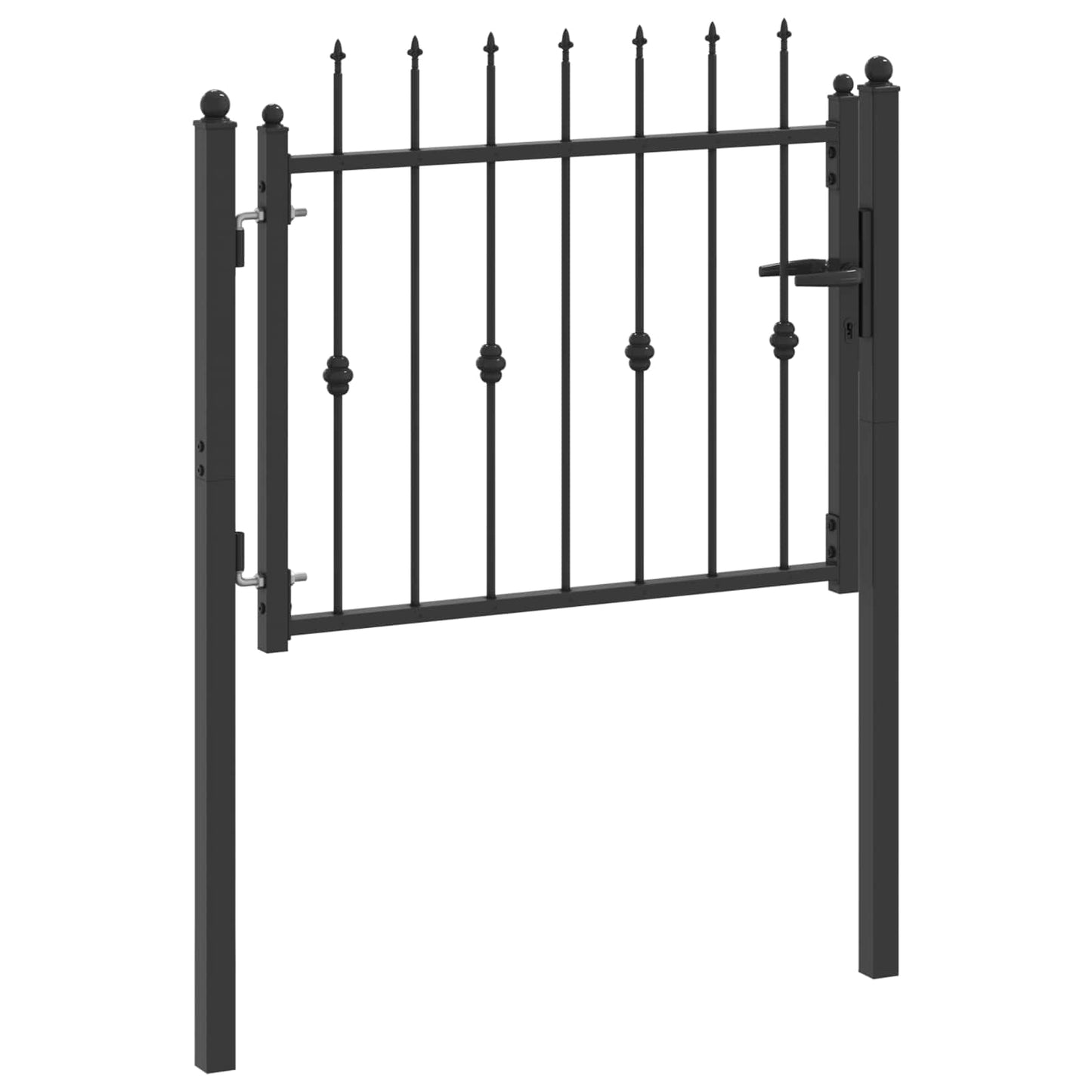 Cancello per recinzione HORST 100 x 75 cm Metallo Nero | homemem39