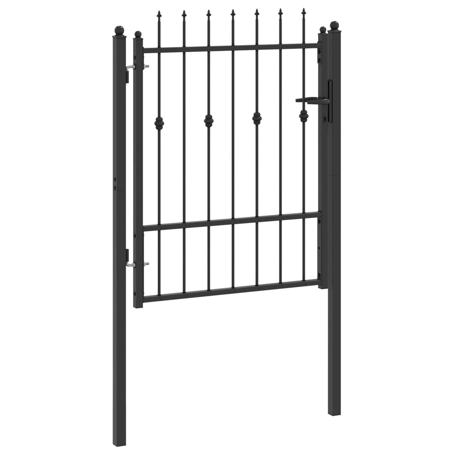 Cancello per recinzione HORST 100 x 125 cm Metallo Nero | homemem39