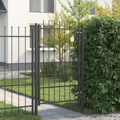 Cancello per recinzione HORST 100 x 150 cm Metallo Nero | homemem39