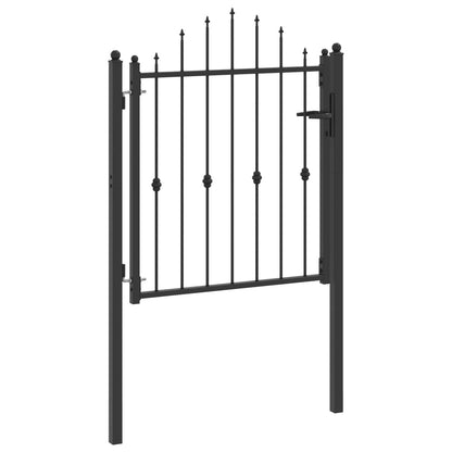 Cancello per recinzione HORST 100 x 100 cm Metallo Nero | homemem39