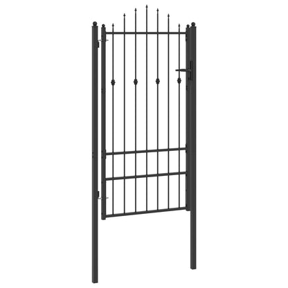 Cancello per recinzione HORST 100 x 175 cm Metallo Nero | homemem39