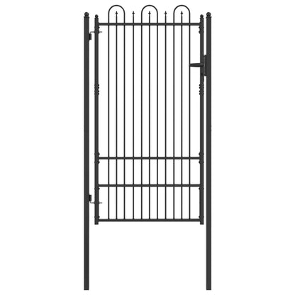 Cancello per recinzione HORST 100 x 175 cm Acciaio Nero | homemem39