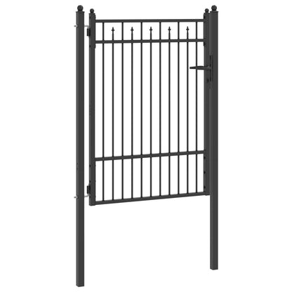 Cancello per recinzione HORST 100 x 125 cm Metallo Nero | homemem39