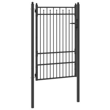Cancello per recinzione HORST 100 x 150 cm Metallo Nero | homemem39