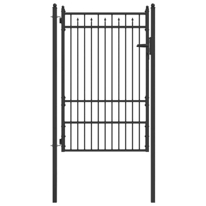 Cancello per recinzione HORST 100 x 150 cm Metallo Nero | homemem39
