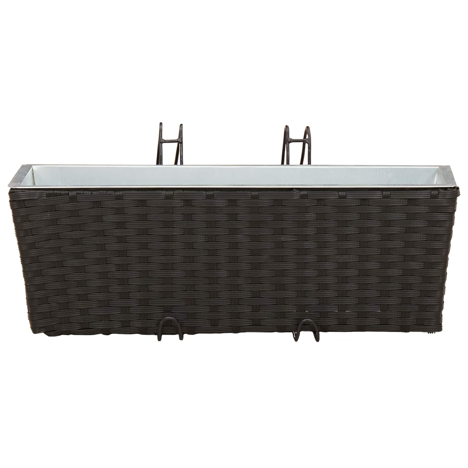 Ringhiera 2 pcs Nero 50 x 17 x 17 cm Metallo | homemem39