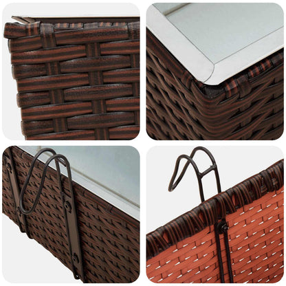 Ringhiera 2 pcs 50 x 17 x 17 cm Metallo | homemem39