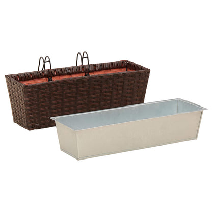 Ringhiera 2 pcs 50 x 17 x 17 cm Metallo | homemem39