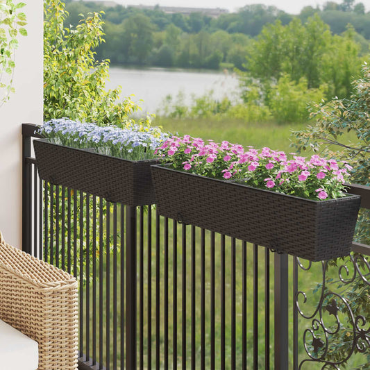 Ringhiera 2 pcs 80 x 17 x 17 cm Metallo