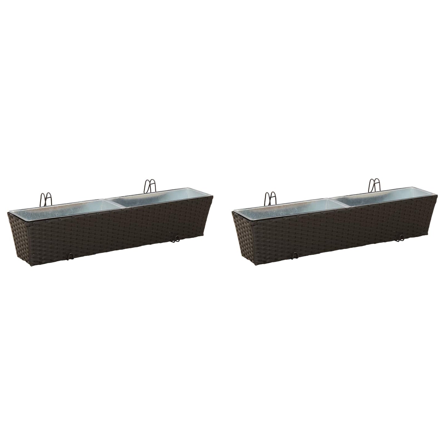Ringhiera 2 pcs 80 x 17 x 17 cm Metallo | homemem39