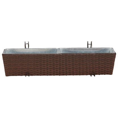 Ringhiera 2 pcs 80 x 17 x 17 cm Metallo | homemem39
